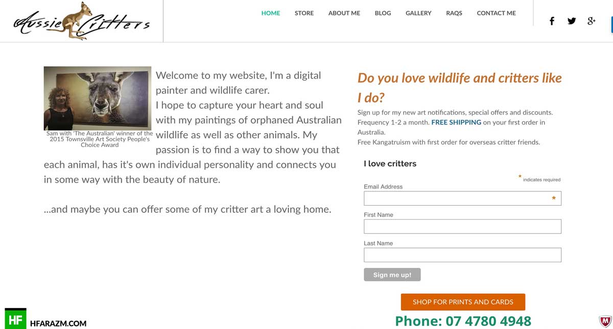 aussie-critters-about-section-web-design-development-portfolio-hfarazm