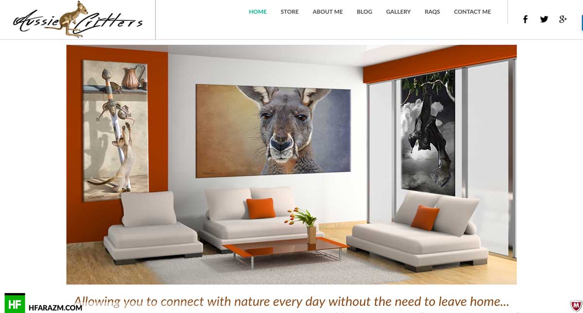 aussie-critters-home-section-web-design-development-portfolio-hfarazm