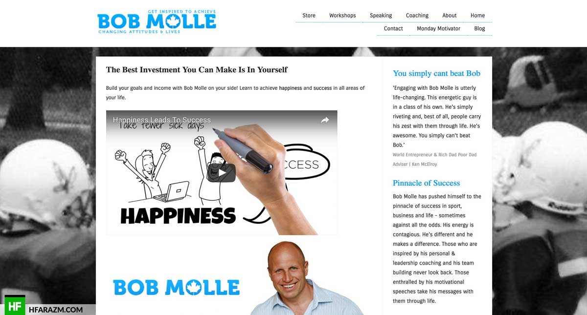 bob-molle-home-page-web-development-portfolio-hfarazm