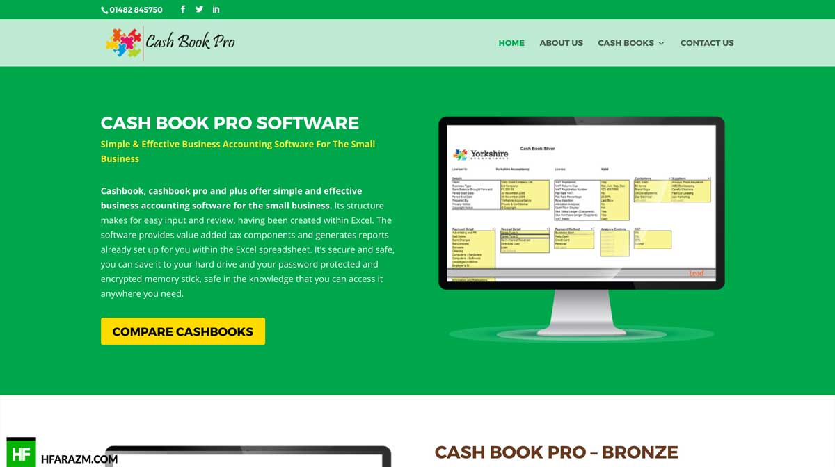 cash-book-pro-home-page-web-optimization-website-review-portfolio-hfarazm