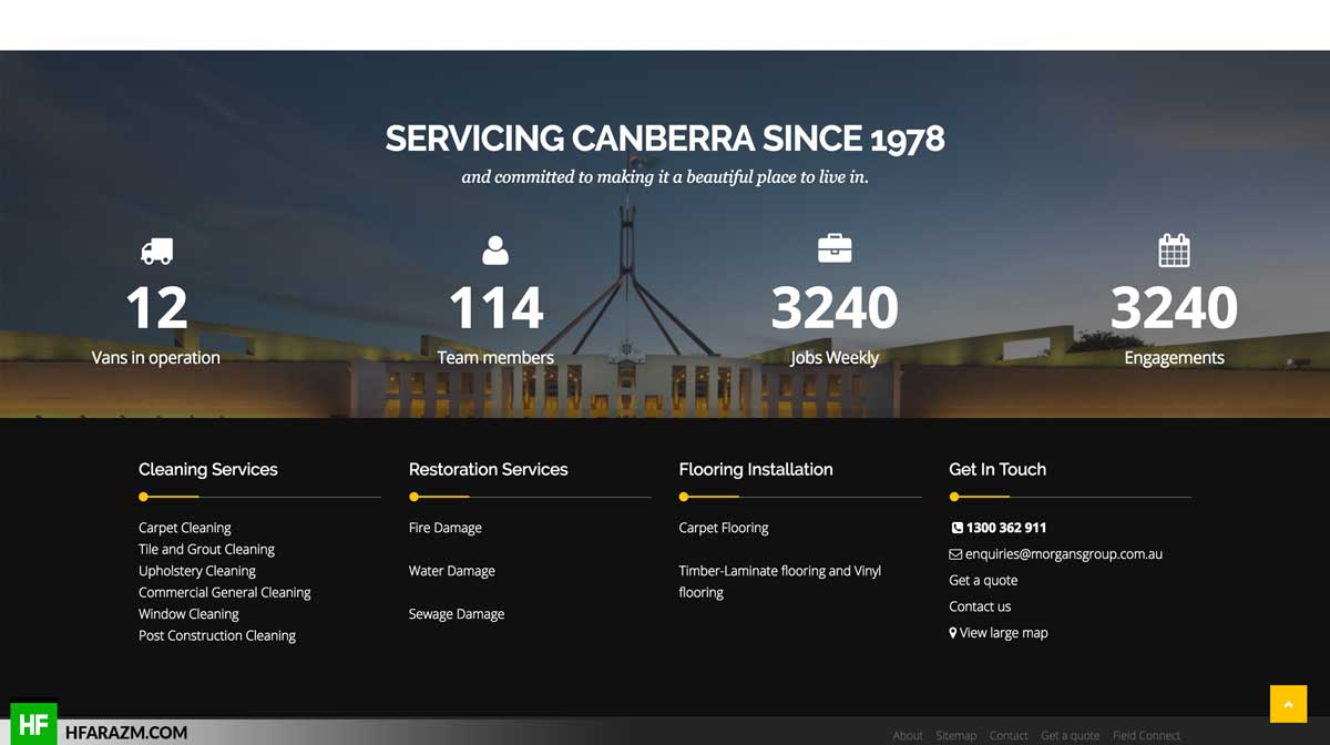 morgans-group-footer-section-web-design-development-portfolio-hfarazm