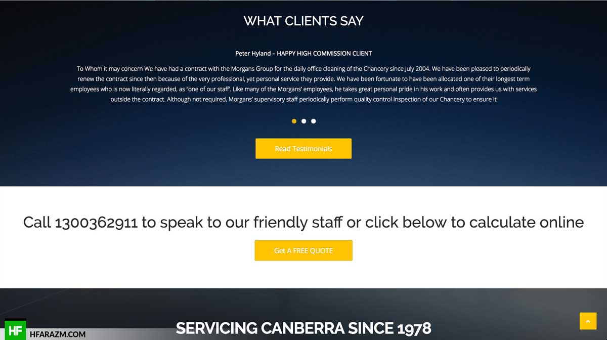 morgans-group-testimonial-section-web-design-development-portfolio-hfarazm