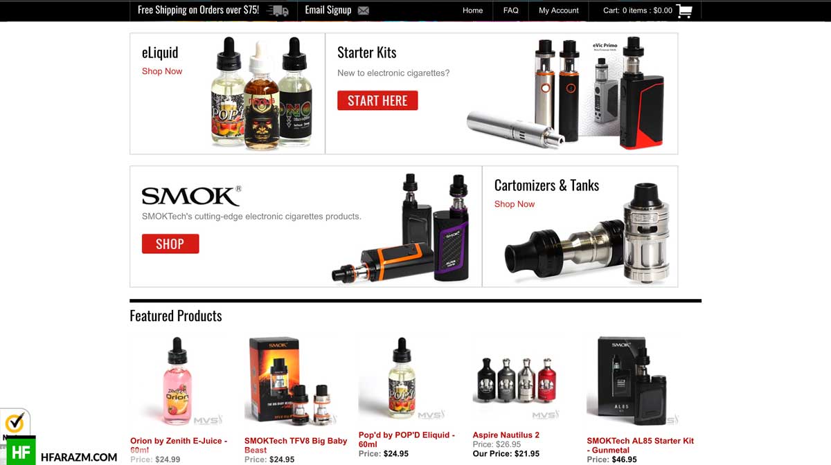 vapor-store-featured-product-section-web-optimization-seo-review-portfolio-hfarazm