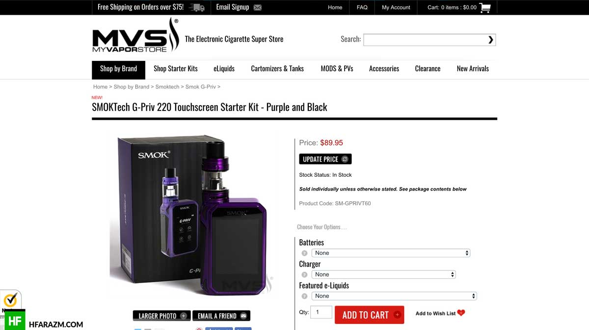 vapor-store-product-description-page-web-optimization-seo-review-portfolio-hfarazm