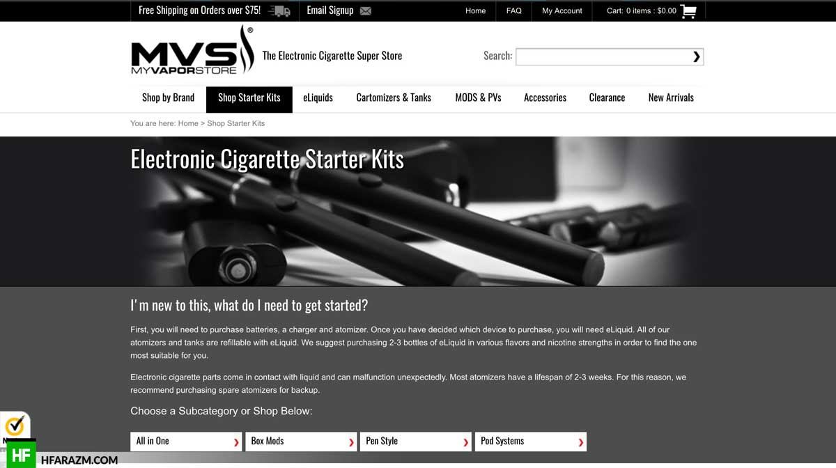 vapor-store-starter-kit-page-web-optimization-seo-review-portfolio-hfarazm