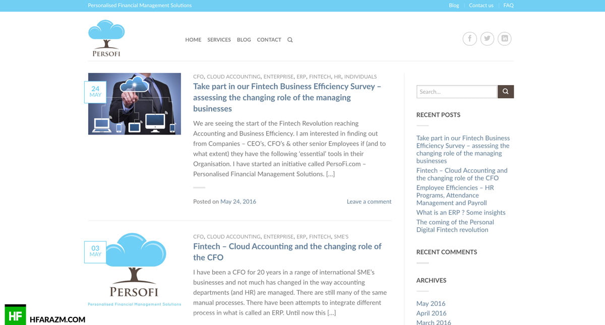 Personalised Financial Management Solutions Israel Blog Web design Hfarazm