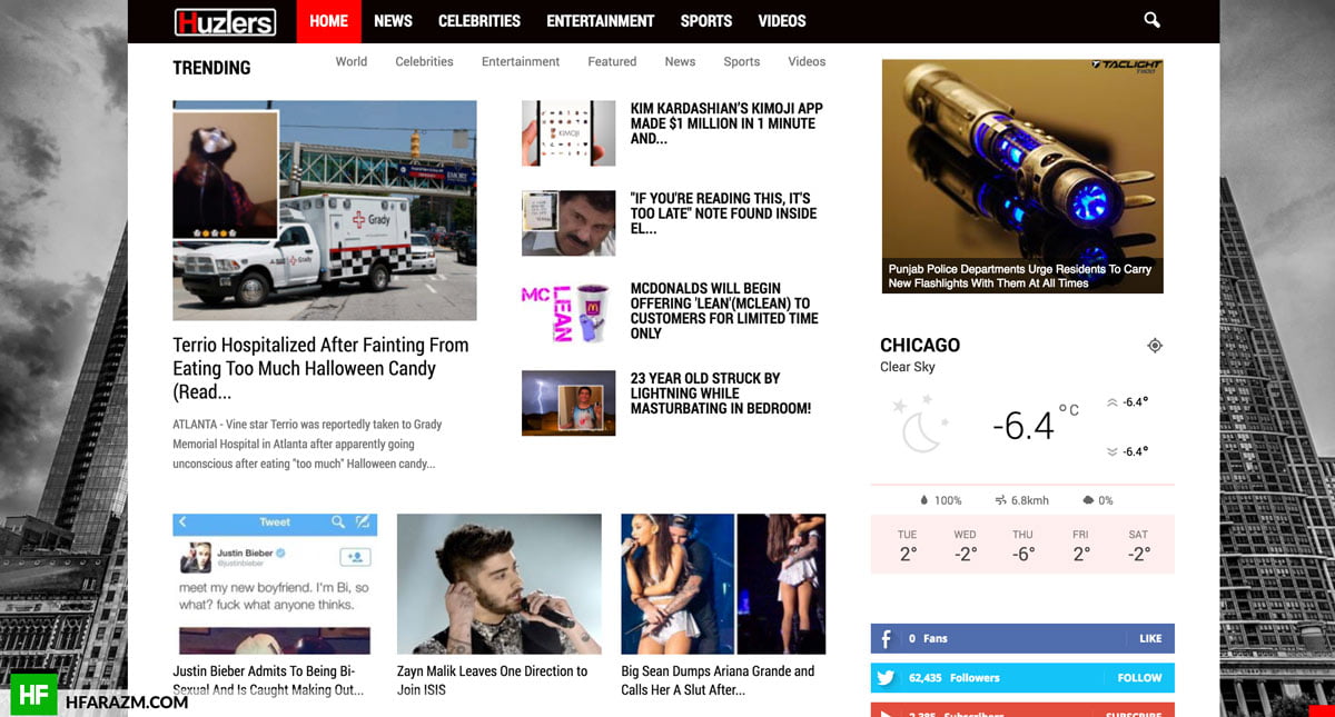 huzlers-trending-page-design-development-security-seo-portfolio-hfarazm