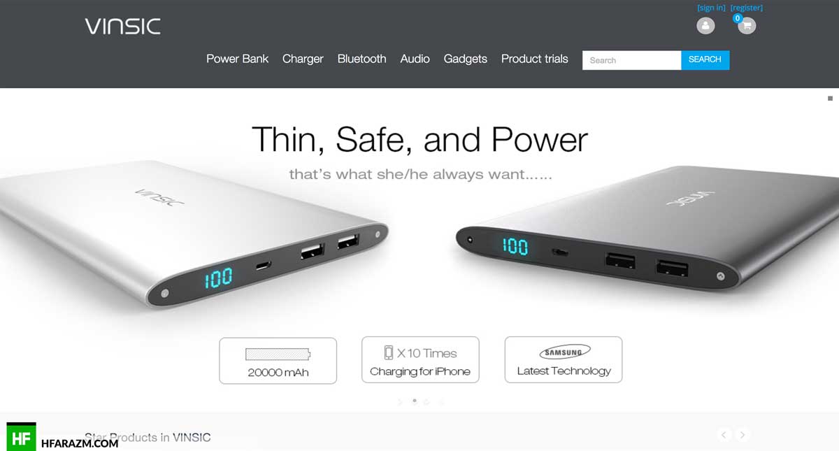 vinsic-home-page-web design-development-optimization-portfolio-hfarazm-software-agency