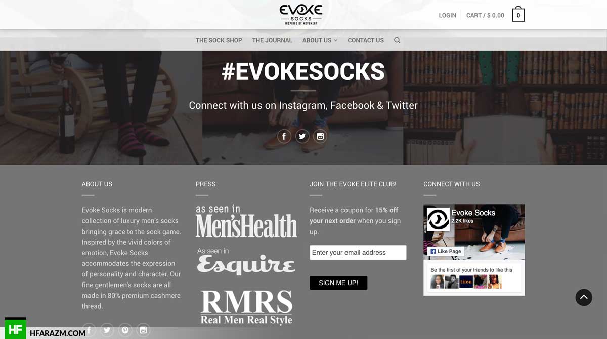 evoke-socks-footer-section-web-design-development-seo-optimization-security-portfolio-hfarazm