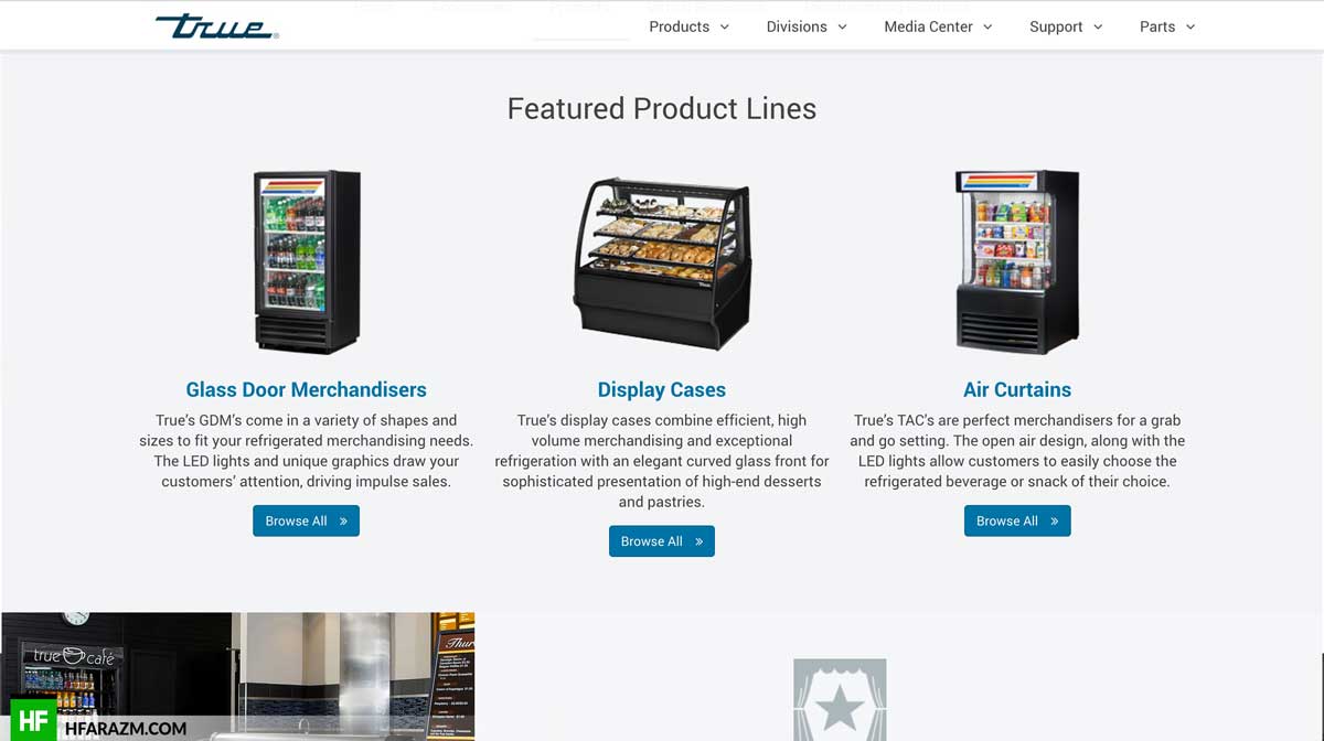 true-manufacturing-retail-display-products-page-web-design-development-optimization-security-seo-portfolio-hfarazm