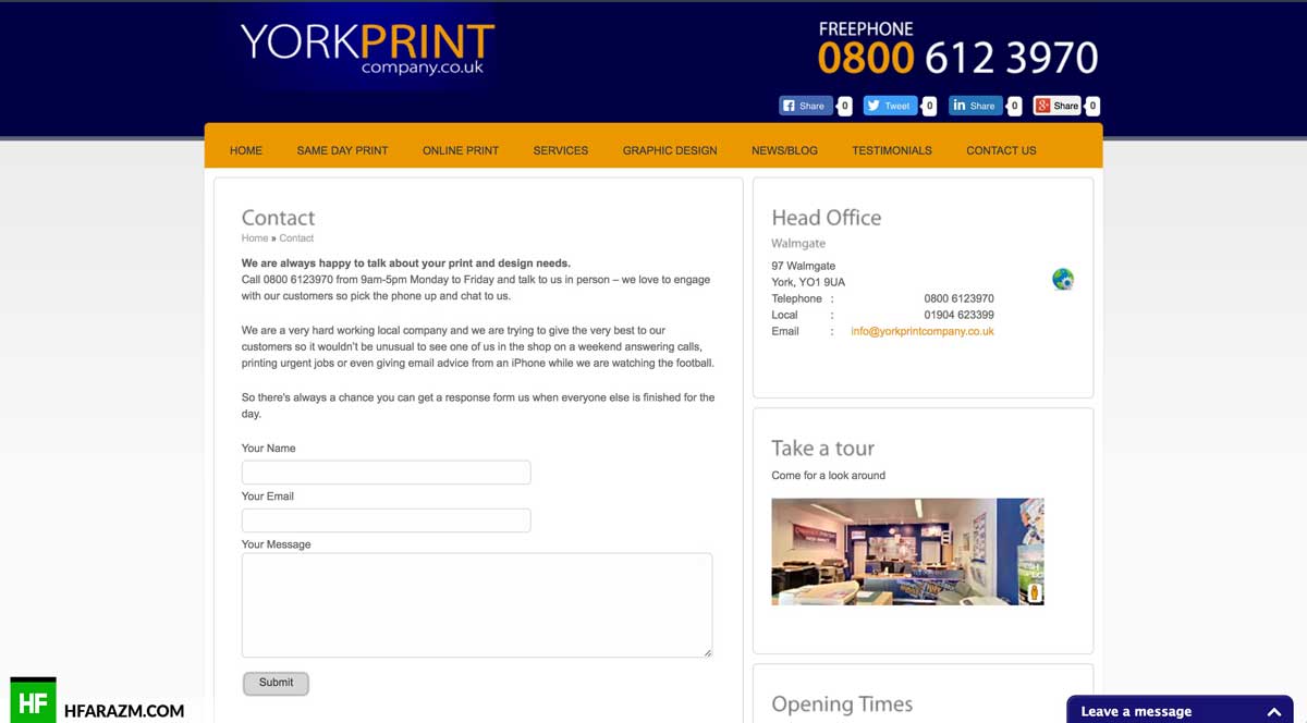 york-print-contact-page-web-design-development-portfolio-hfarazm