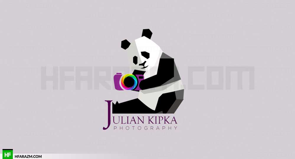 julian-kipka-photography-low-poly-panda-camera-logo-portfolio-design-agency-hfarazm-software