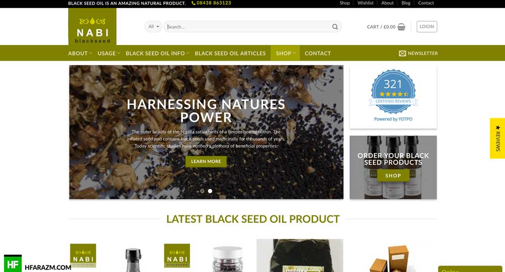 nabi-black-seed-oil-home-page-web-design-development-seo-security-speed-optimization-hfarazm-software-agency-portfoilo