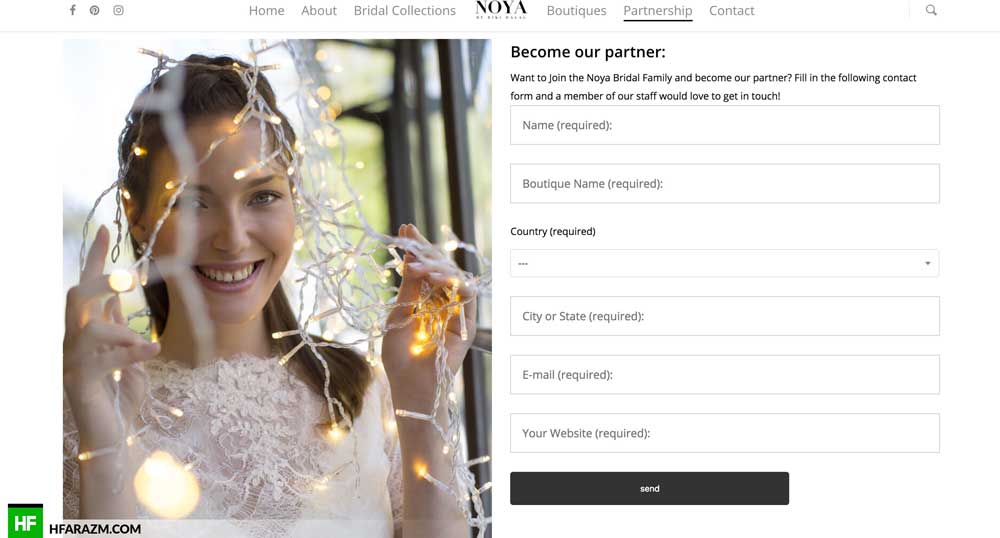 noya-bridal-partnership-web-design-development-security-hfarazm-software-portfolio-design-agency