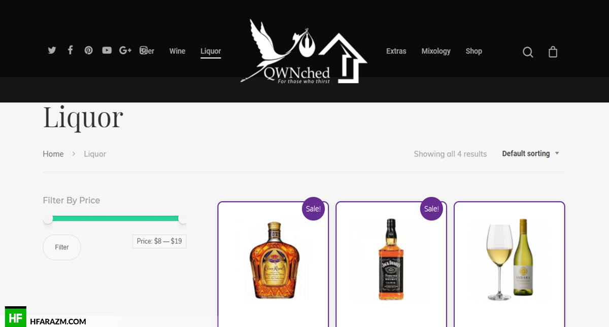 qwnched-liquor-types-web-design-portfolio-Hafrazm